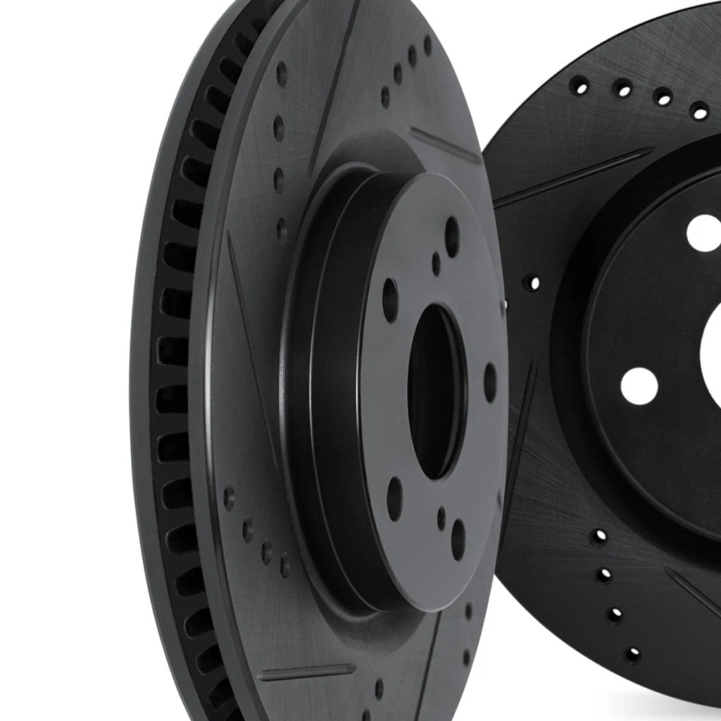 Rotor Set for Infiniti Q50 (2014–2020) ALX-PAU-DF-8002-68001-CLA9, Drilled & Slotted