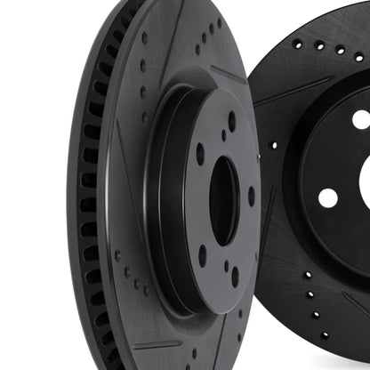 Rotor Set for Infiniti Q50 (2014–2020) ALX-PAU-DF-8002-68001-CLA9, Drilled & Slotted