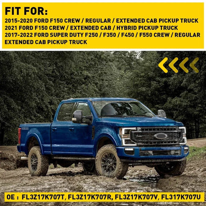 Upper+Lower Mirror Glass for Ford F-250 F-350 F-450 Super Duty (2008–2016)
