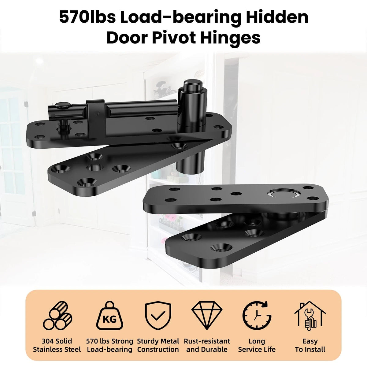 Heavy Duty Hidden Door Hinge Pivot Hinge for