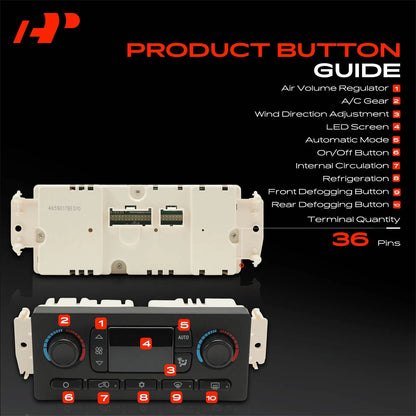 A-Premium Automatic A/C & Heater Climate Control Module for Chevy GMC Buick Olds