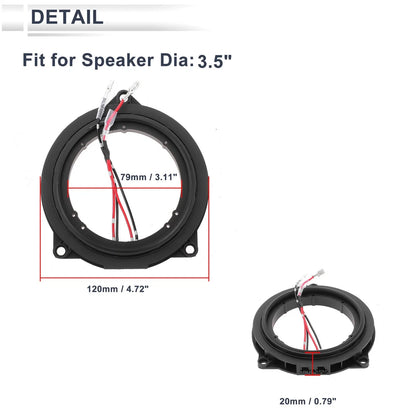 Set of 2 Speaker Spacer Rings for BMW (3 Series, 3.5")