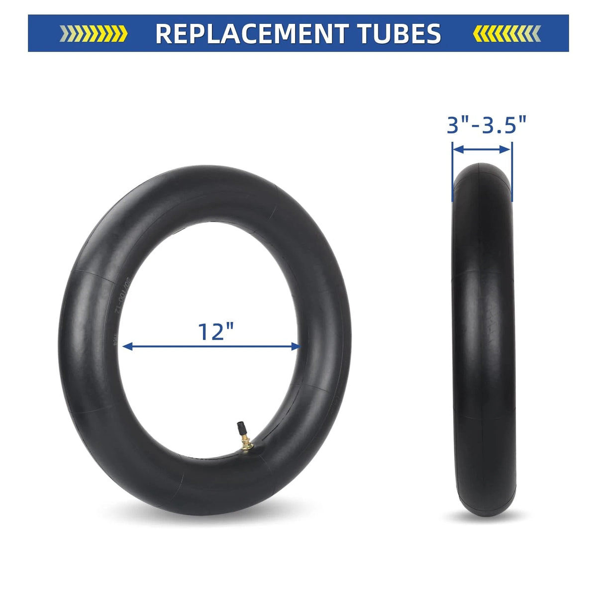 3.00/3.50-12" Dirt Bike Replacement Inner Tube (No Part Numbers)