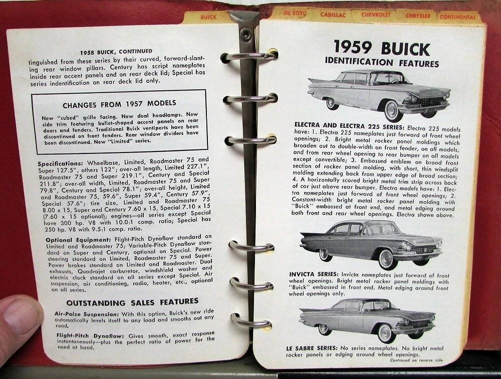 Used Car Facts Book for American Automobiles (1954–1959)