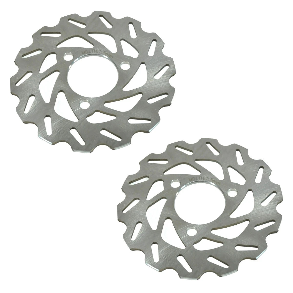 2X Front Disc Brake Rotors Wave Pattern for Honda TRX250X (2009–2014) FS-2034Wa