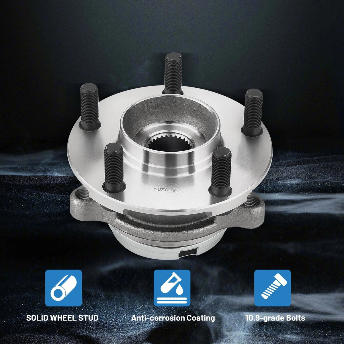 Front Wheel Bearing and Hub for Nissan Altima 2007–2012 (2.5L)