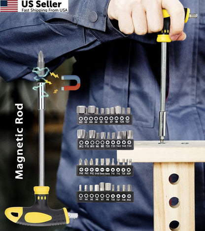 108-Piece Magnetic Screwdriver Set for Automotive Use