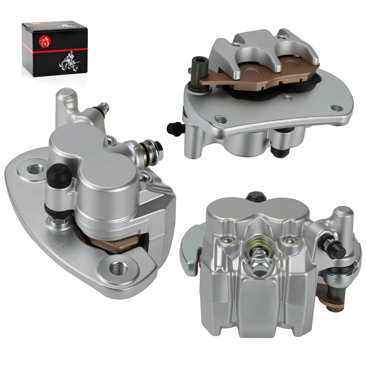 3X Front & Rear Brake Calipers for Can-Am Commander 800R (2012–2020) 705600679, 705600678, 705600872