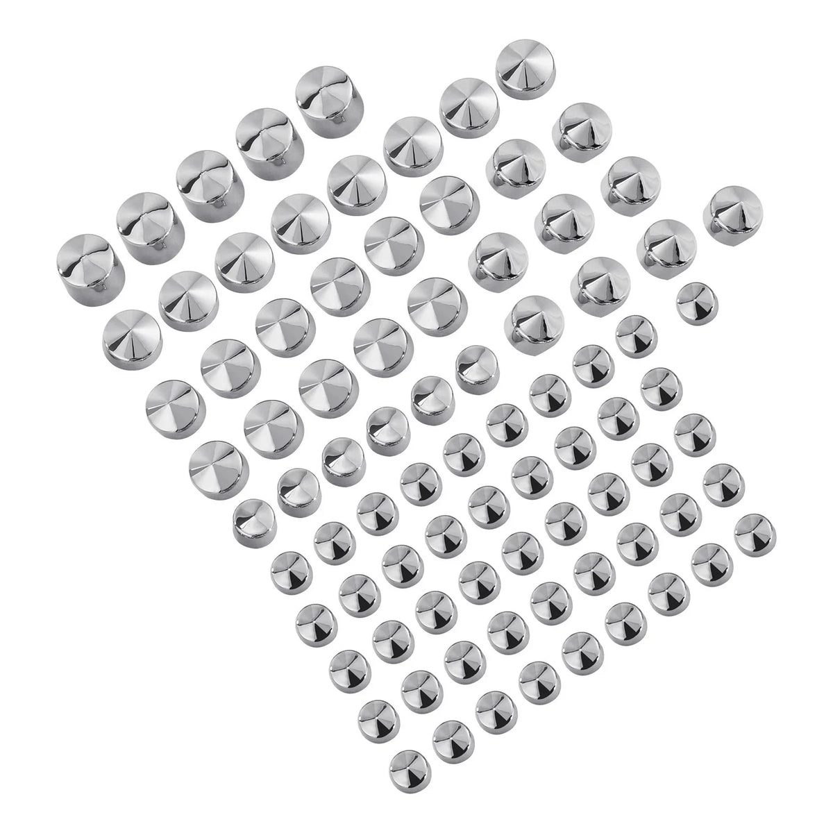 Set of 4 Chrome Bolt Topper Caps for Harley Twin Cam Road King FLH (1994–2006)