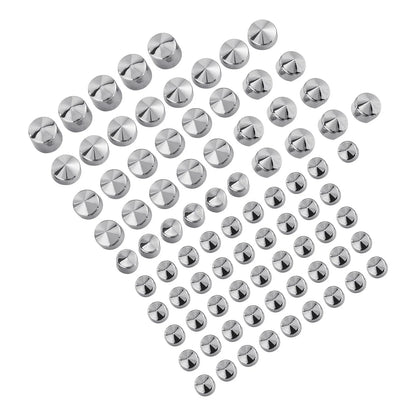 Set of 4 Chrome Bolt Topper Caps for Harley Twin Cam Road King FLH (1994–2006)