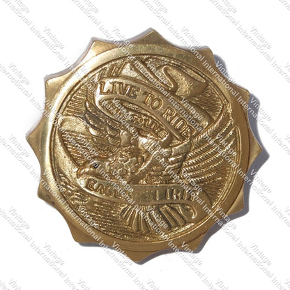 Petrol Fuel Tank Cap for Royal Enfield 500cc (Vintage Look, Brass)