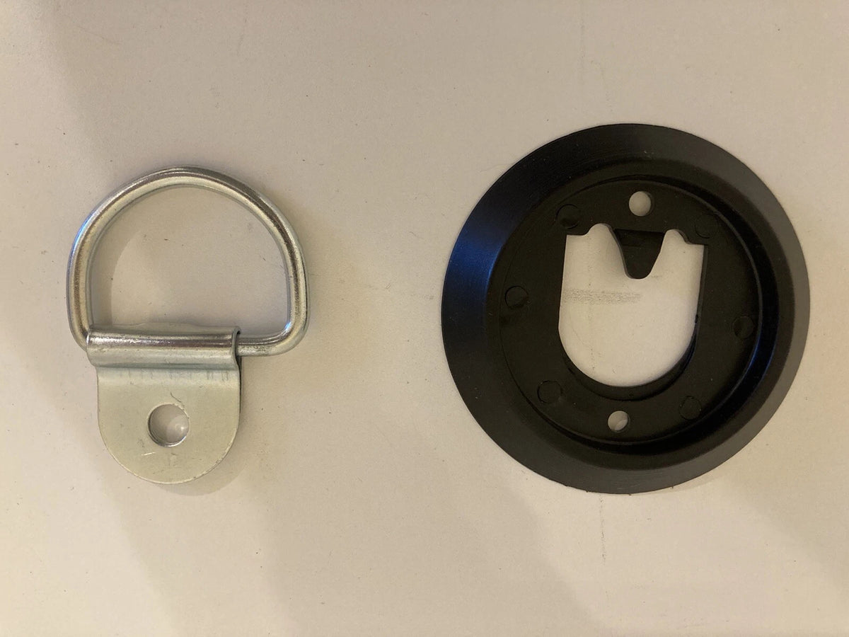 Set of 4 D Ring Tie Down Loops for Trailer Truck Bed (E30024Z)
