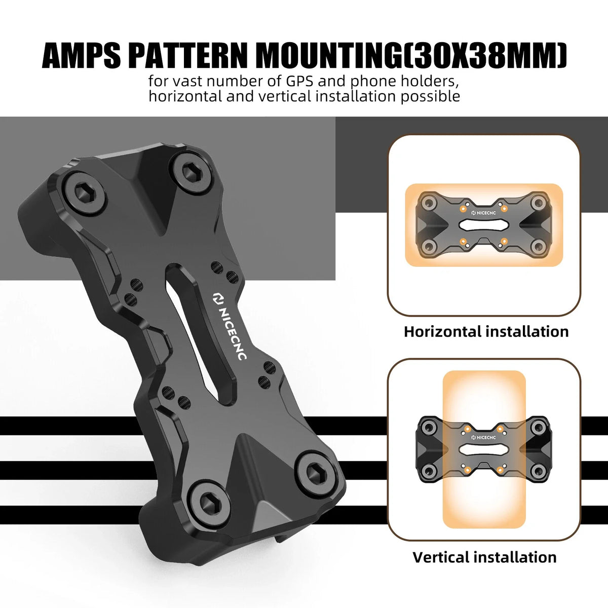 Handlebar Top Clamp with AMPS Pattern for Yamaha Tenere 700 (2019–2024)