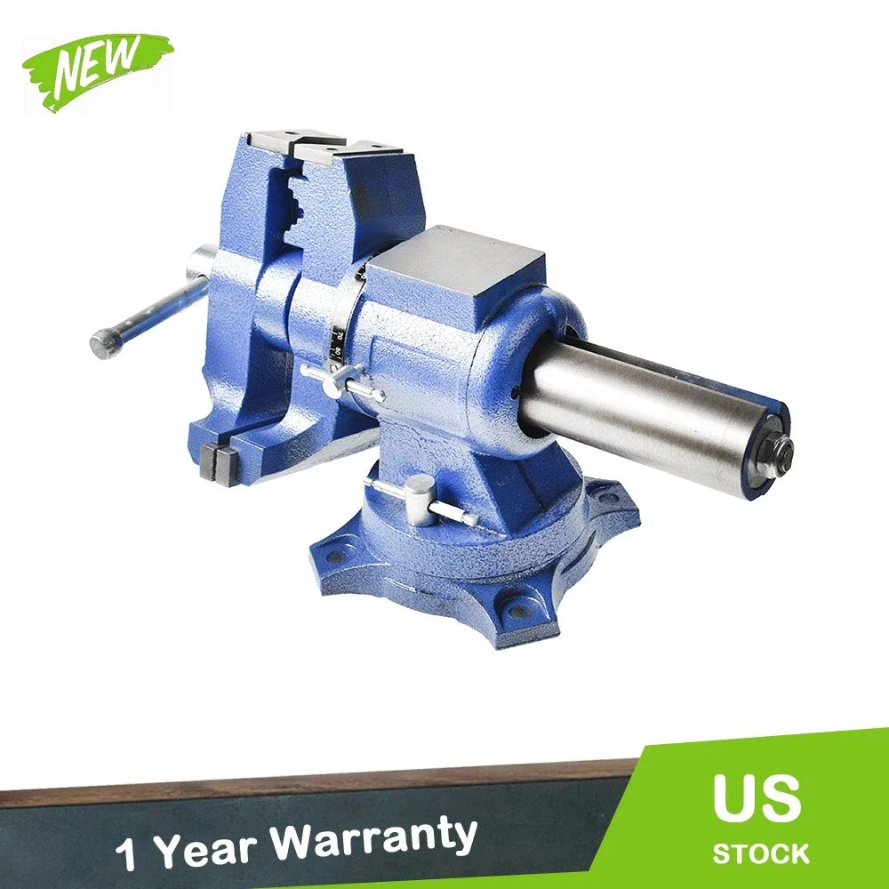 6 Inch Rotating Bench Vise Heavy Duty 360 Degree Swivel