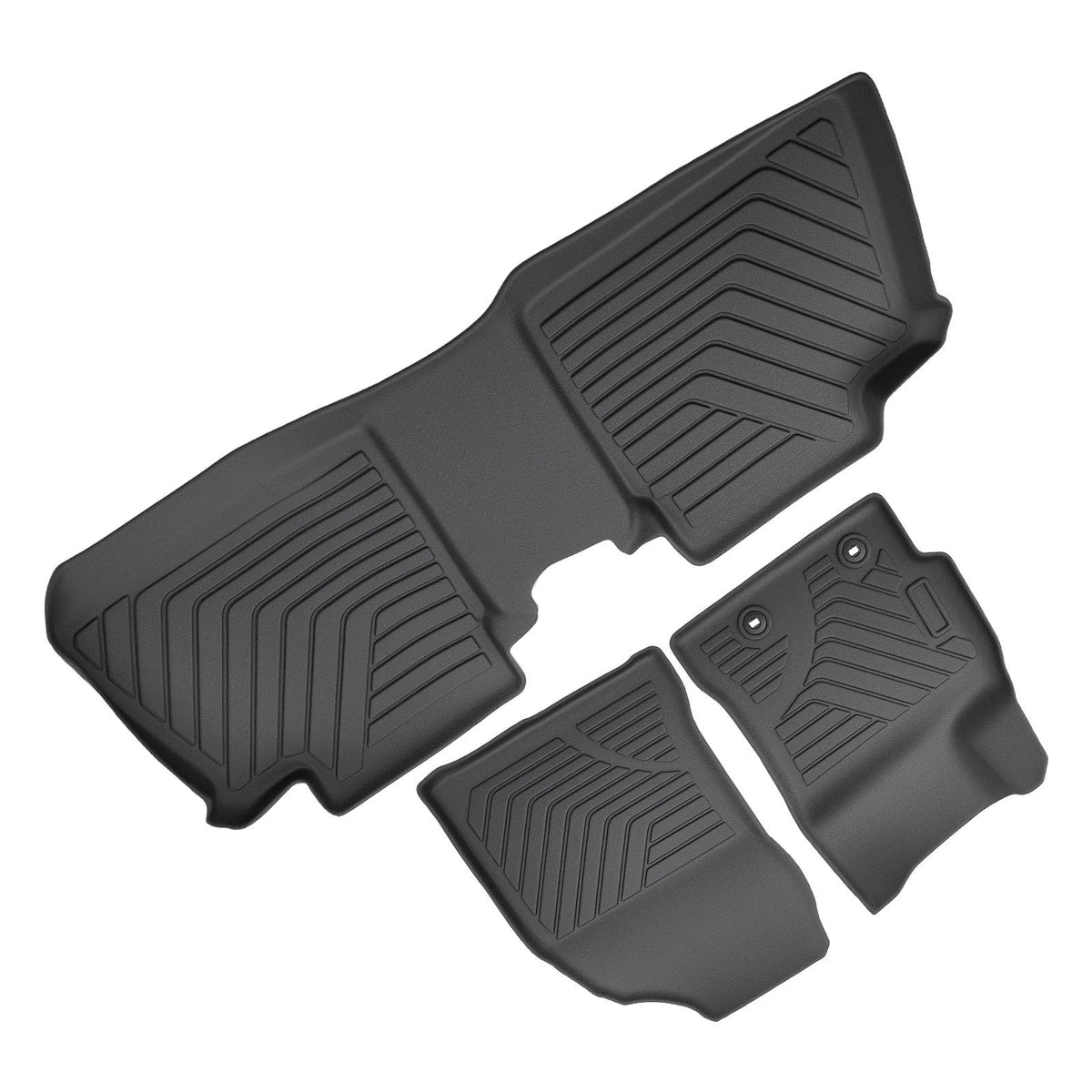 Set of 4 Black TPE Rubber Floor Mats for Toyota Corolla (2014–2019)