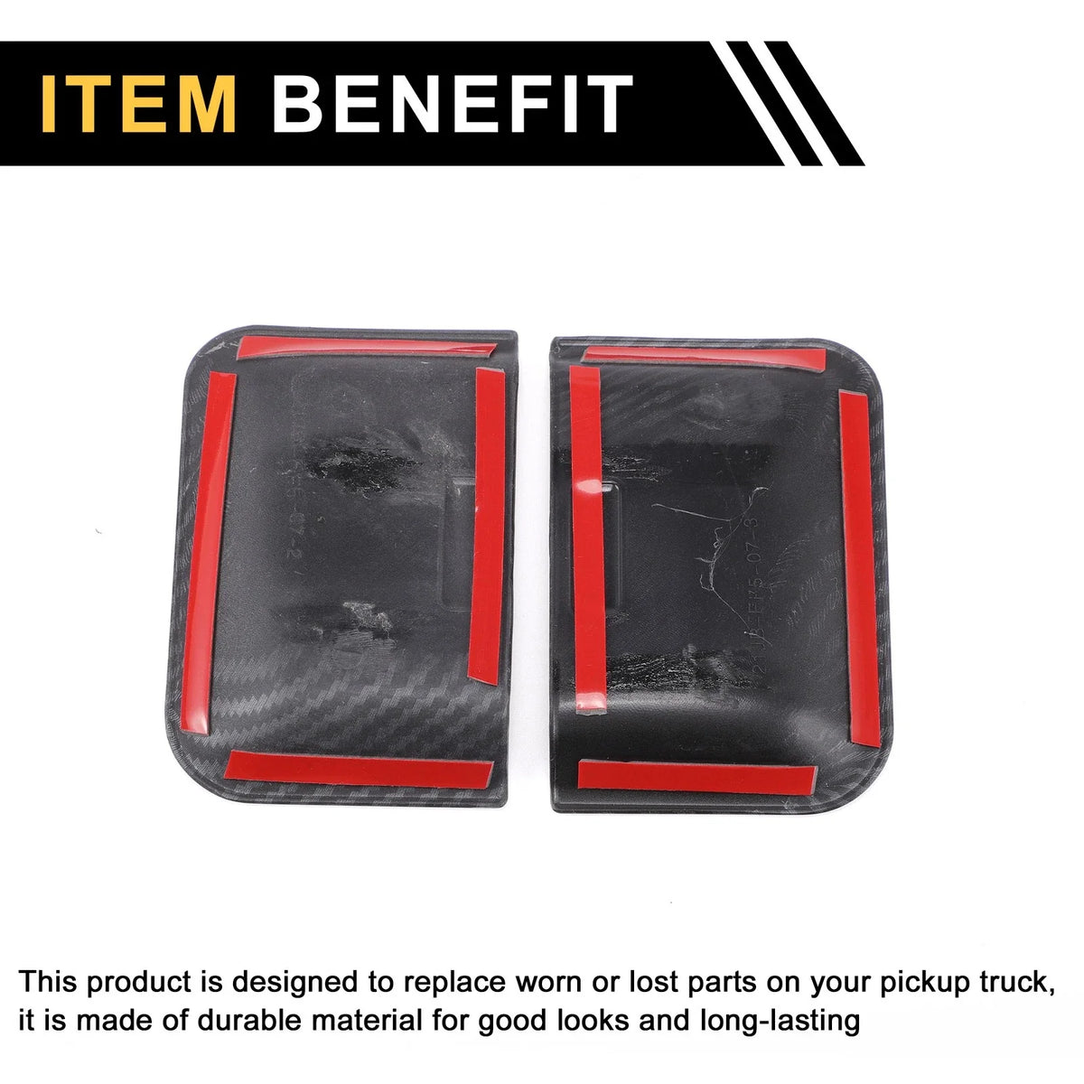 2 Pcs Inner Front Door Handle Bowl Cover Trims for Ford F-150 (2021–2024)
