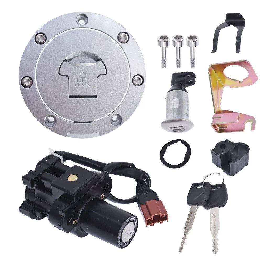 Ignition Switch Fuel Gas Cap Seat Lock Key for Honda CBR 600RR 1000RR (2007–2014)