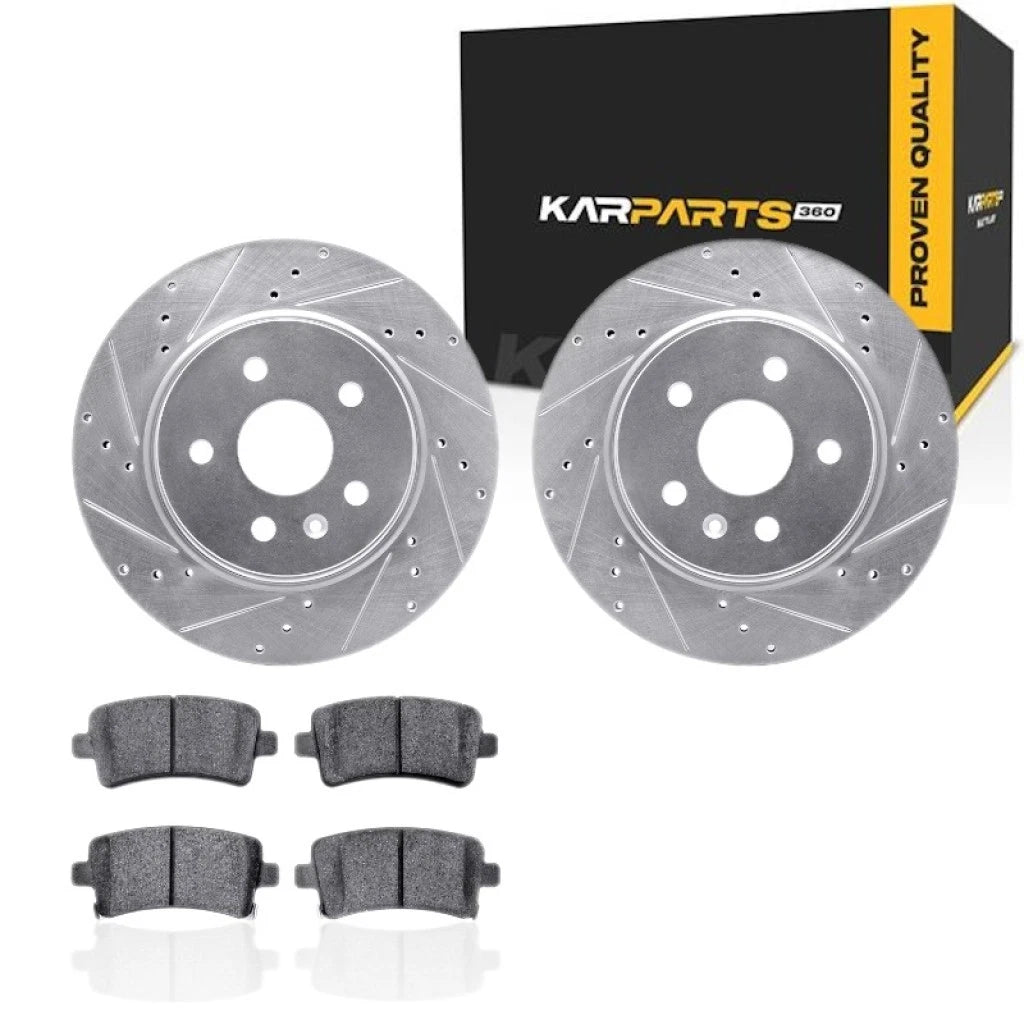 Rotor Set for Buick Regal (2011–2017) ALX-PAU-DF-7612-65017-CLA3 Drilled Slotted