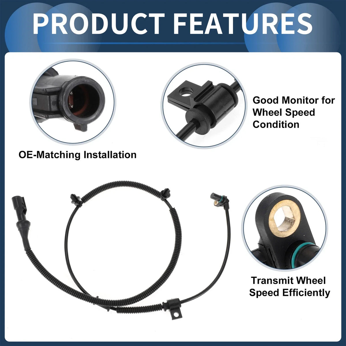 ABS Wheel Speed Sensor No.7L1Z2C204B for Ford Expedition (2007–2009)