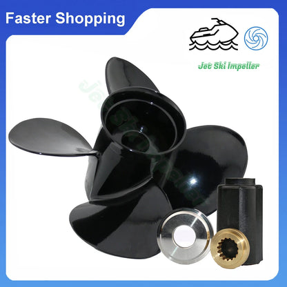 Outboard Propeller 13x17 for Yamaha 50-130HP (4 Blades, 15 Spline)