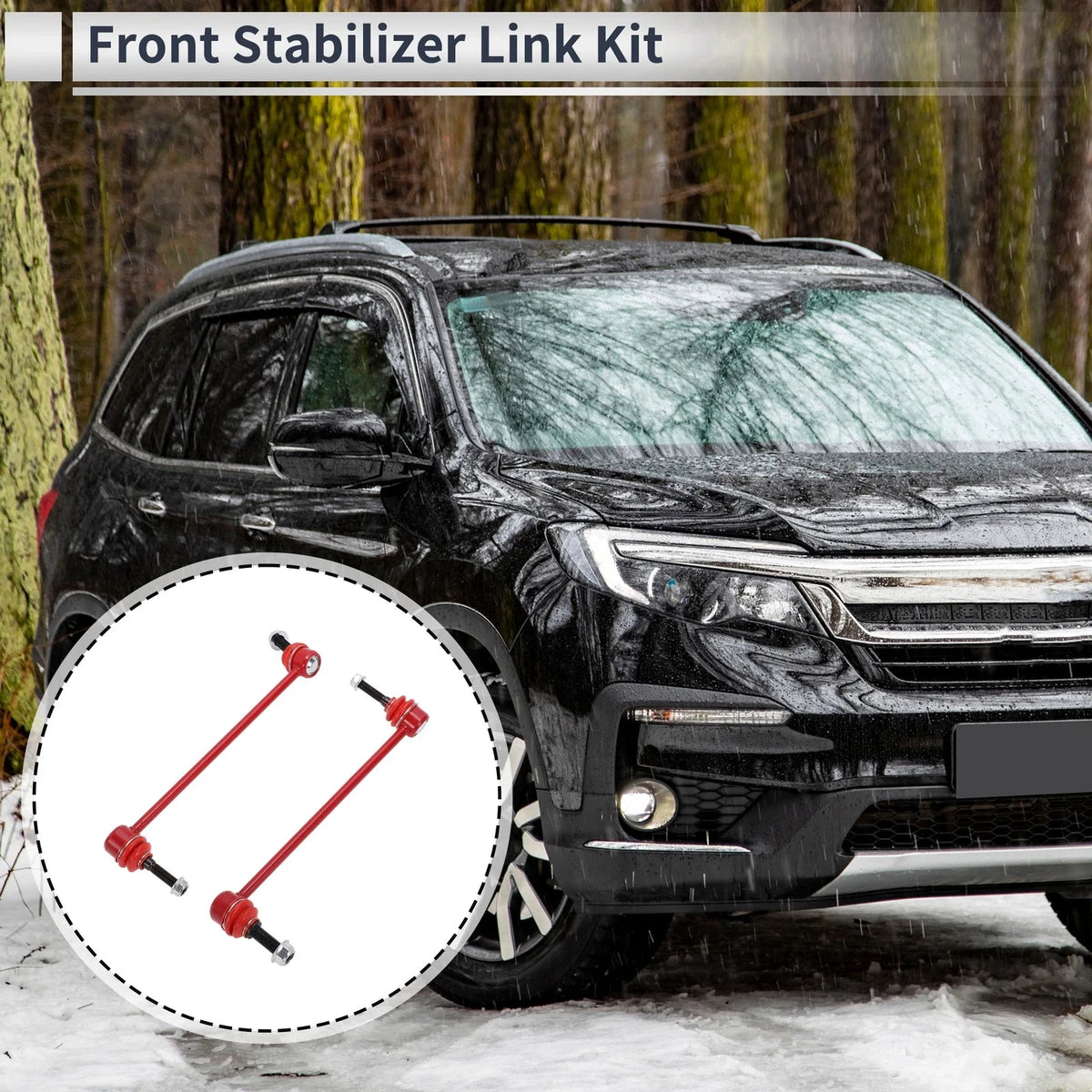 Set of 2 Front Stabilizer Bar Links for Honda Pilot (2016–2022) No.K750376/K750377