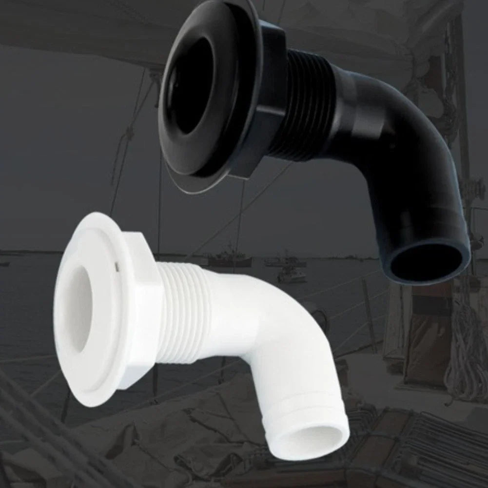 1 Inch Nylon Drain Outlet Thru Hull Fitting for Boat (Yacht, Speedboat, Dinghy)