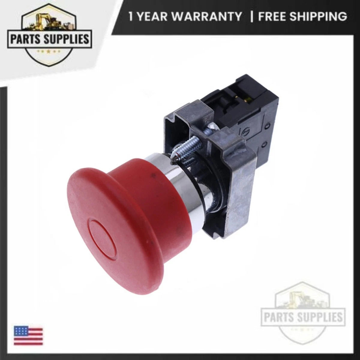 Emergency Stop Switch for Snorkel Upper Control Box Assembly