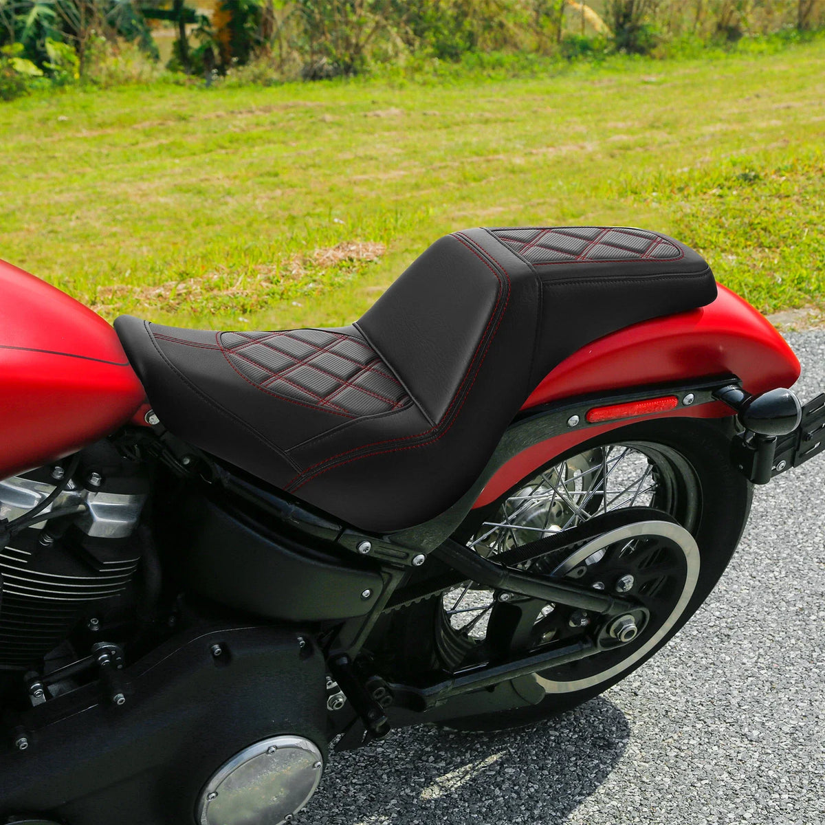 Gel Seat for Harley Softail Standard Street Bob (2018–2023) Black