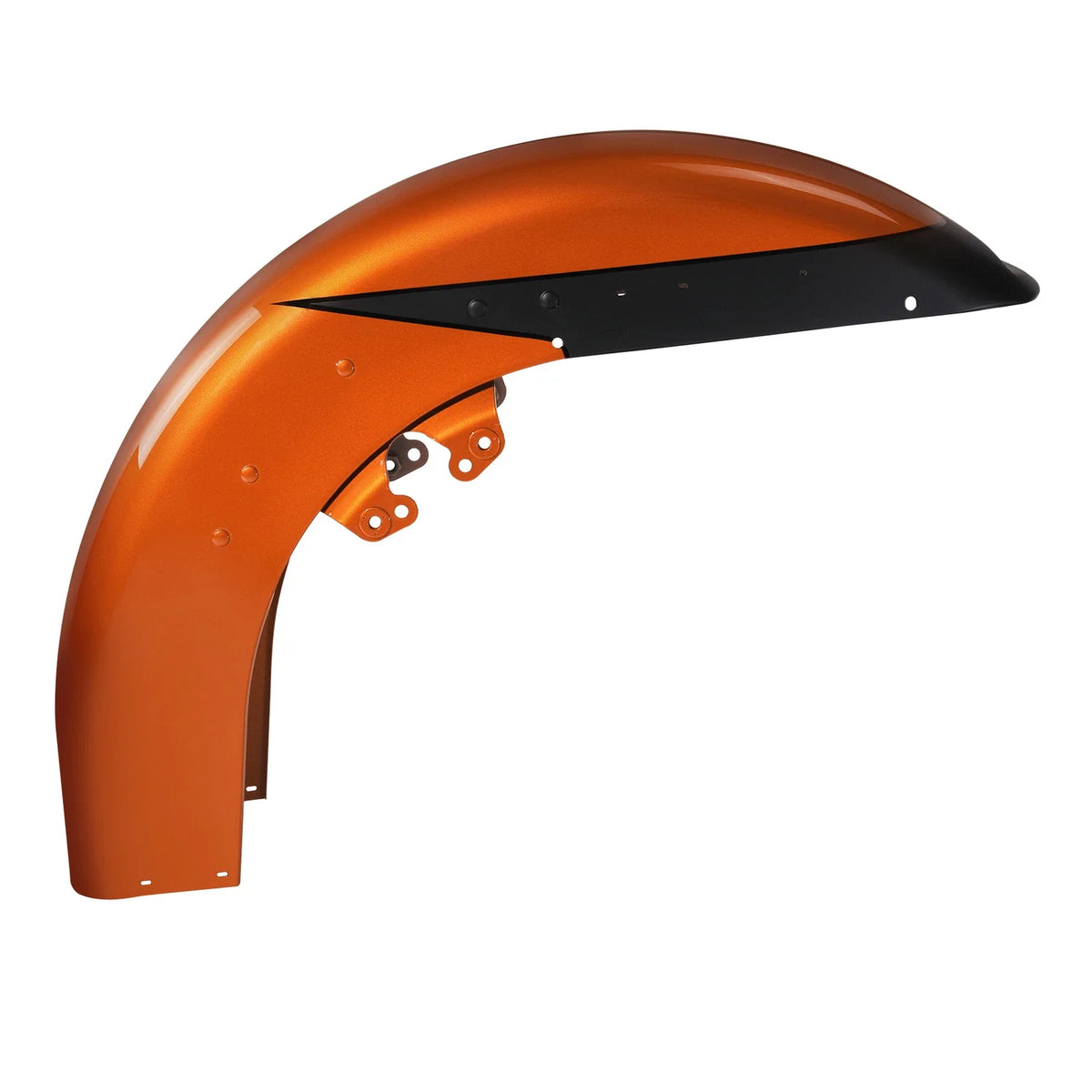 Front Fender for Harley Touring Road King (2014–2024) Scorched Orange/Black Denim