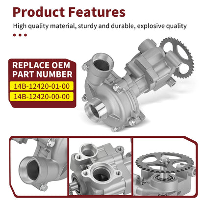 Water Pump Assembly for Yamaha YZF R1 (2009–2014) Replaces 14B-12420-01-00, 14B-12420-00-00
