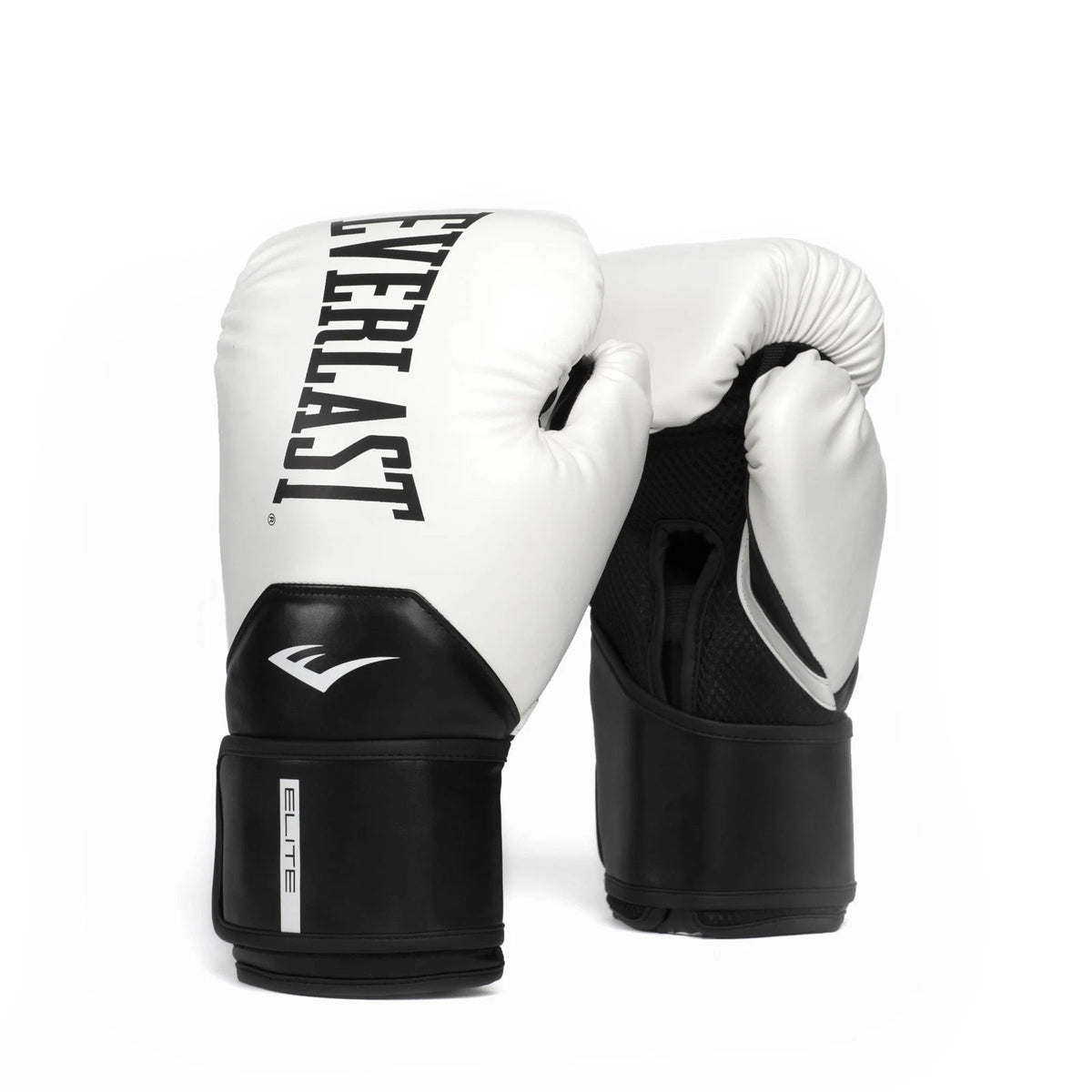 2X Boxing Gloves for Everlast Elite (Pro Training & Heavy Bag) 12oz, White/Black