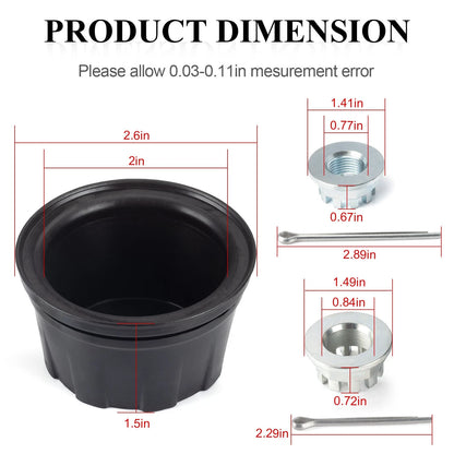 Front Rear Wheel Center Cap for Honda Rancher 420 (2007–2013) 94201-40400