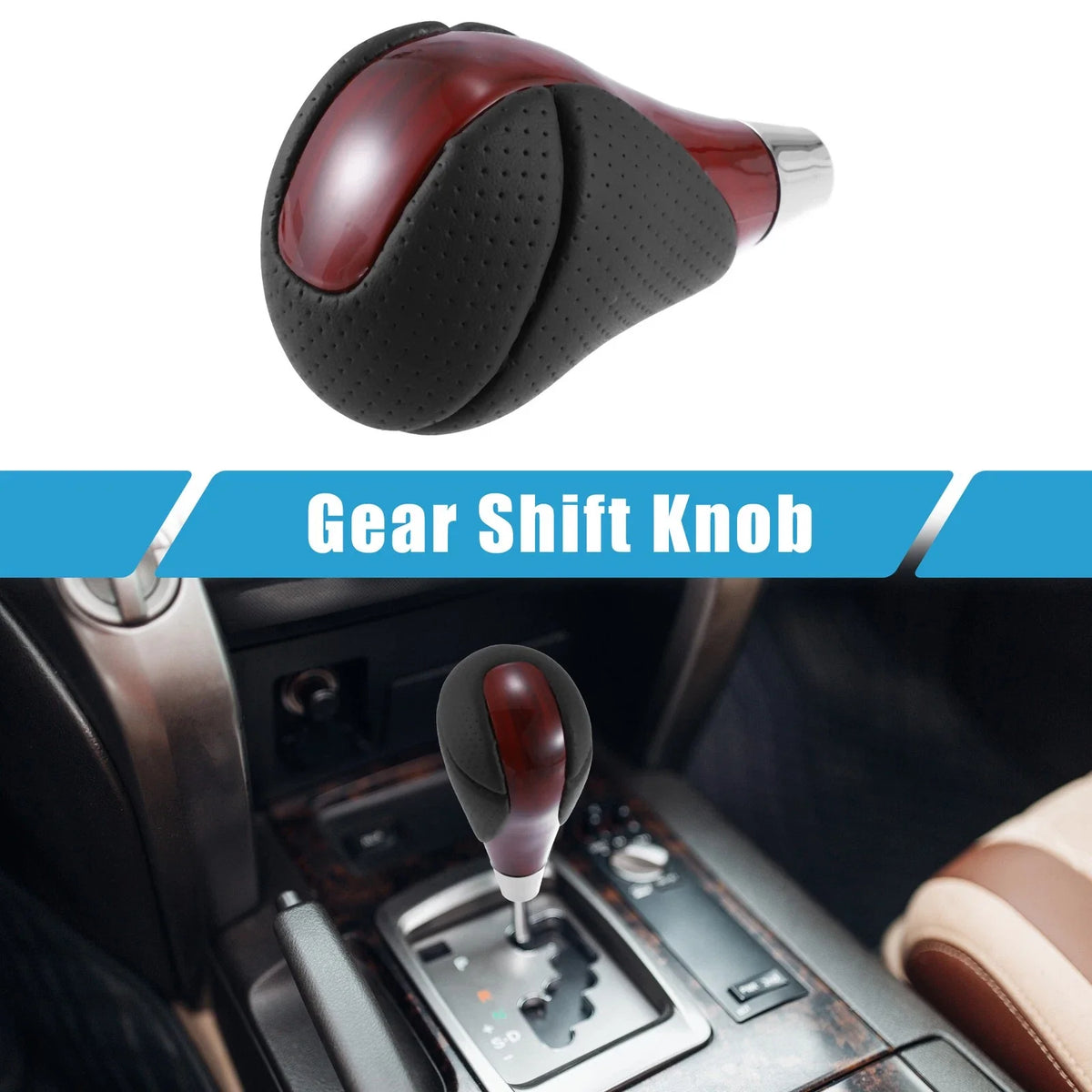 Gear Shift Knob for Lexus ES300h ES350 GS300 GS350 (2013–2021) Black Red