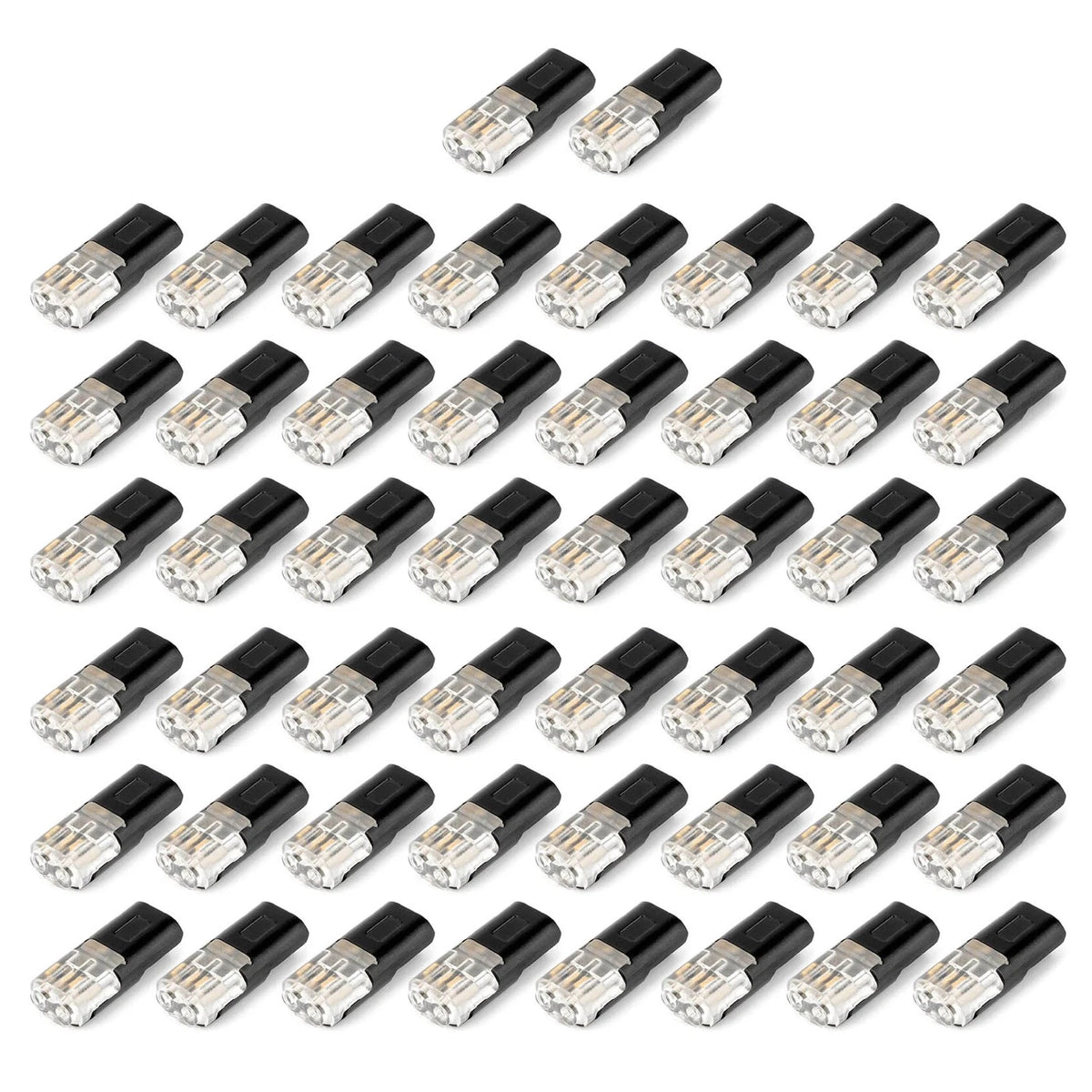 50pcs Electrical Wire Plug Connectors for 18-22 AWG with Locking Buckle