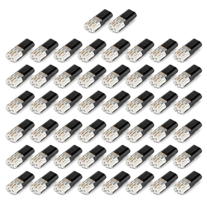 50pcs Electrical Wire Plug Connectors for 18-22 AWG with Locking Buckle