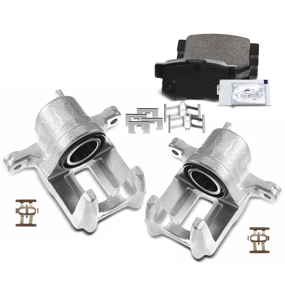 2X Rear Brake Kit with Calipers for Honda CR-V (18103059, 43019S9AA00)