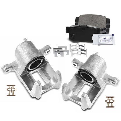 2X Rear Brake Kit with Calipers for Honda CR-V (18103059, 43019S9AA00)