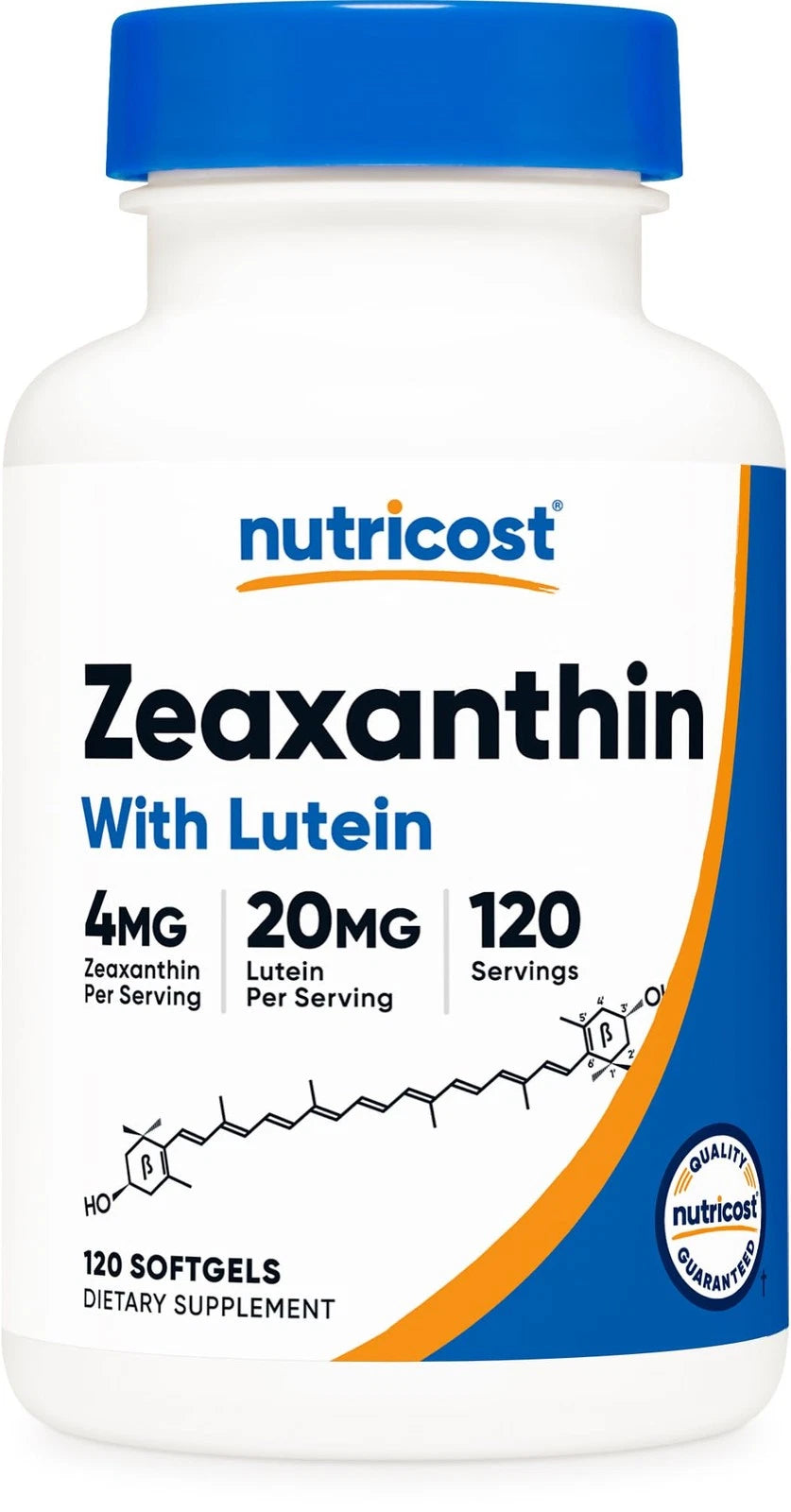 Zeaxanthin with Lutein 20mg Softgels (120 Count)