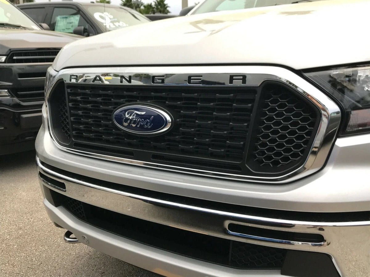 Front Grille Letters ABS Plastic Inserts for Ford Ranger (2019–2023)
