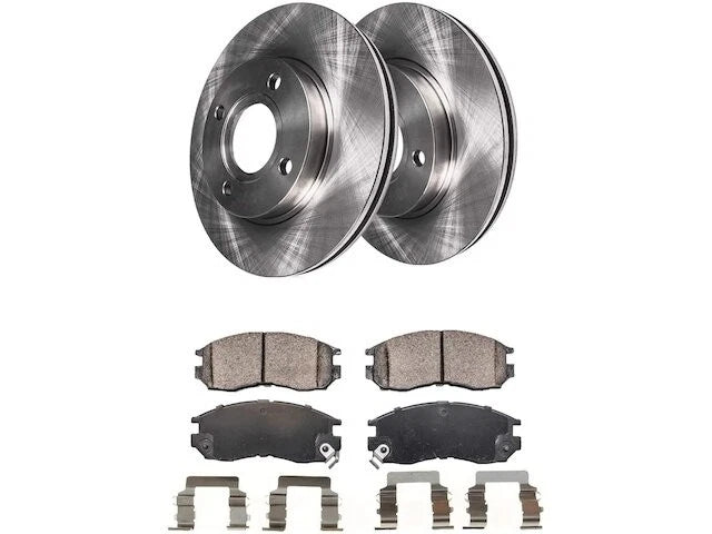Brake Pad and Rotor Kit for Mitsubishi Expo LRV (1992–1994) 64937HNZR