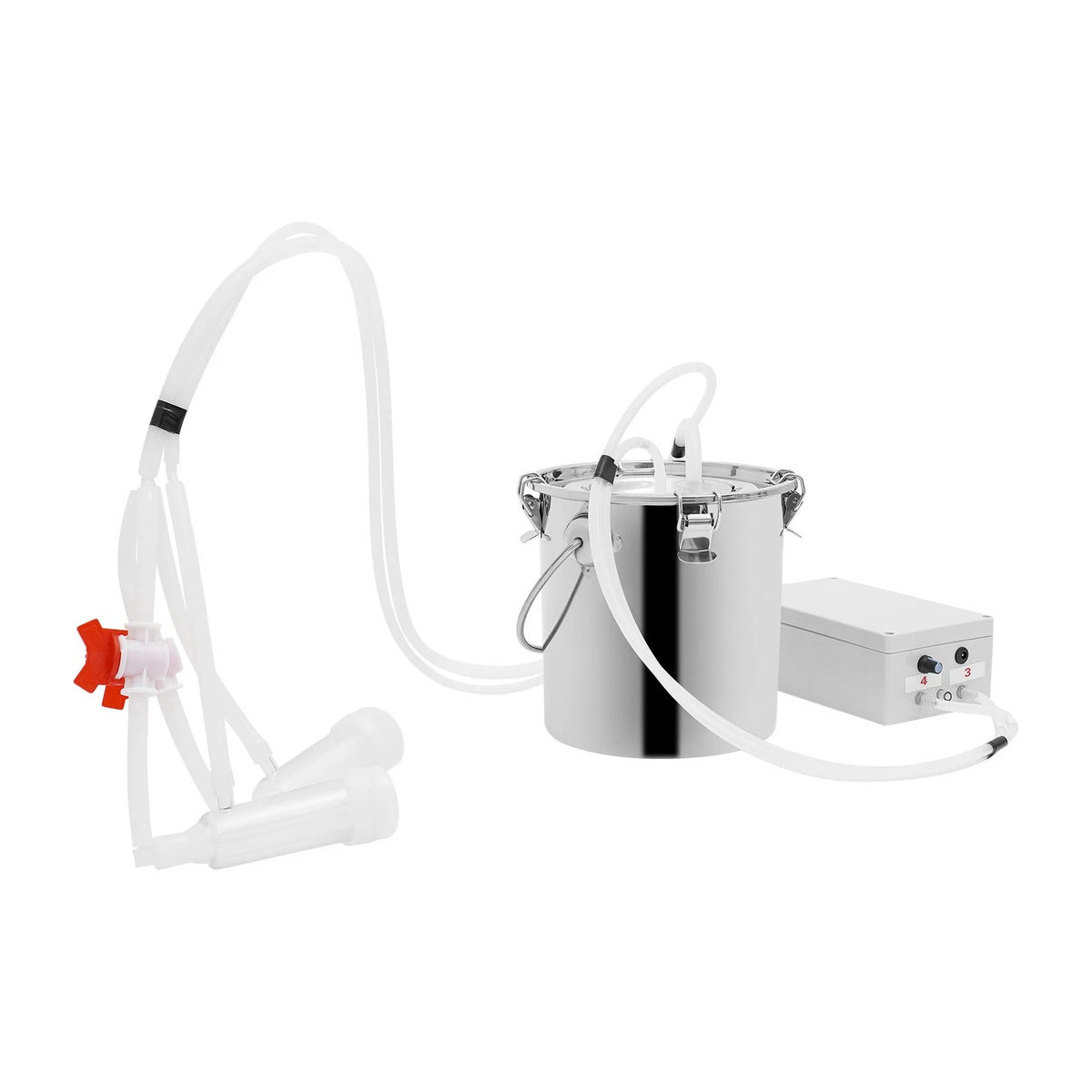 2in1 Pulsation Milking Machine for Cow with 5L Stainless Steel Bucket