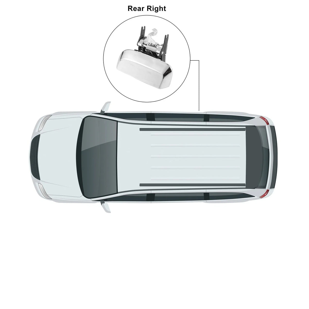 Rear Right Door Handle for Nissan Pathfinder (2005–2007)