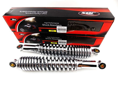 330mm Chrome Rear Shock Absorbers for BSA B25T Victor