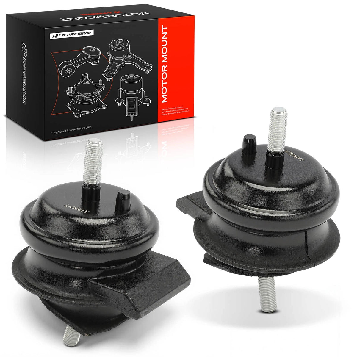 2X Front Engine Motor Mount for Lexus LS400 (1990–2000) 1236150100, 1236150101, A7296