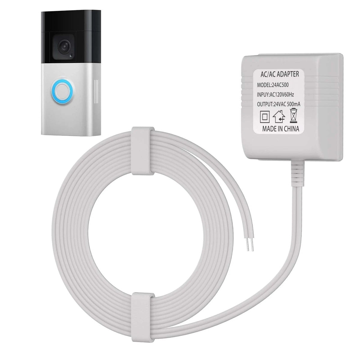 24V Doorbell Power Adapter for Video Doorbells & Thermostats