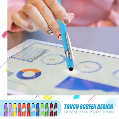 12 Pcs Inspirational Ballpoint Pens - Fresh Color Set