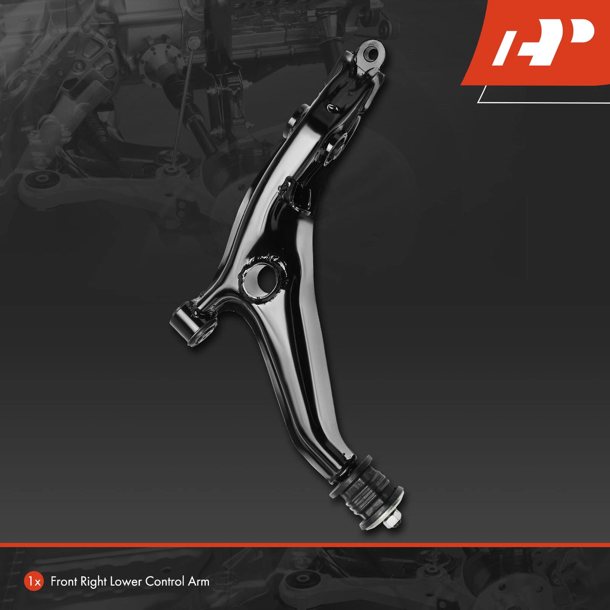 Front Right Lower Control Arm w/ Bushing for Honda Civic (1999–2000) CA59214PR, 51350S04A10, 522352