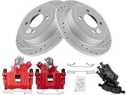 Set of 4 Brake Pads Rotors Calipers for Mini Cooper (2007–2008) 49887ZCBV