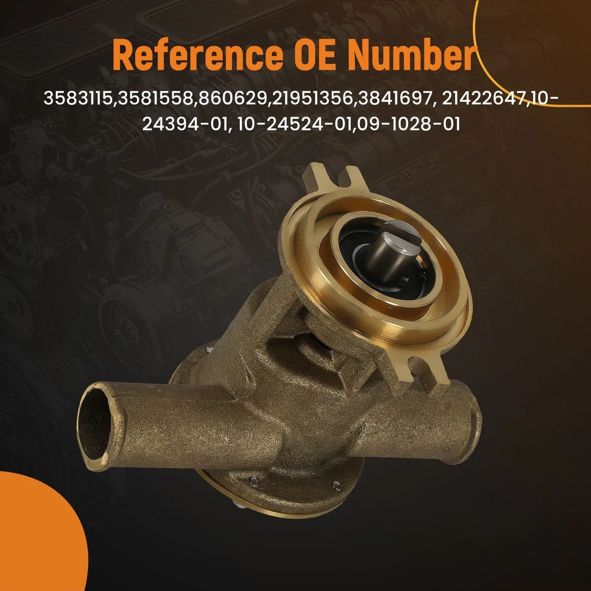 Sea Water Pump for Volvo Penta AD TMD TAMD KAD KAMD (3581558)