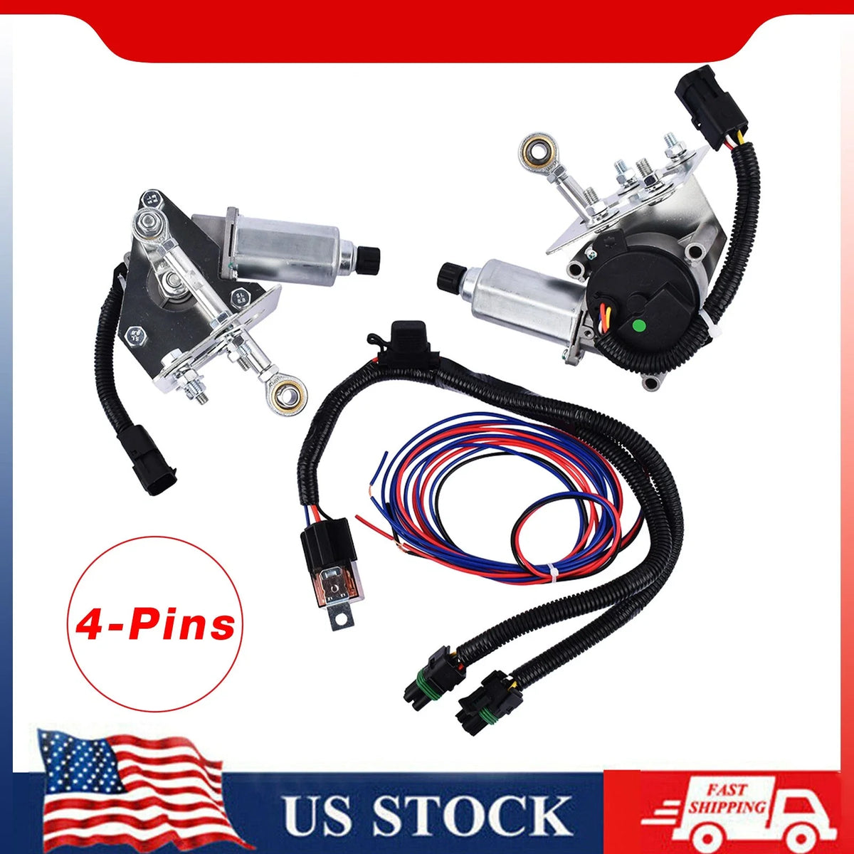 Electric Headlight Motor Conversion Kit for Corvette C3 (1968–1982)